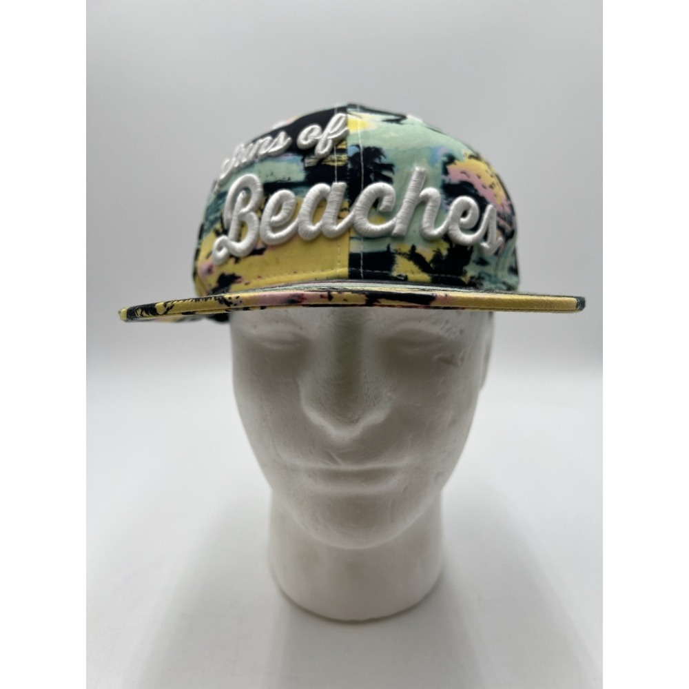 Empyre Sons of Beaches Snapback Hat Tropical Palm Tree Flat Bill Cap
